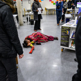 Samedi 20 janvier, la médiathèque Elsa Triolet et les Pulp Nord et Sud accueillaient spectacle, ateliers et jeux autour de la thématique du "corps dans tous ses états".[photos Fabrice Gaboriau]