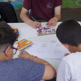 Retour en images sur le 1er village Villejuif Respire, installé à l'école maternelle Pasteur du 9 au 18 juillet. [photos Direction de la Communication]