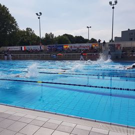 Des athlètes de haut niveau au stade nautique Youri Gagarine pour ces INAS Summer Games 2018, compétition européenne dont Villejuif accueillait les épreuves de natation.