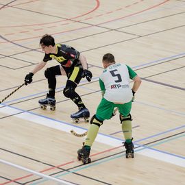 Sacrés champions de France de Nationale 2 lors du dernier match de la saison, les joueurs de l'USV Roller - Rink-Hockeymontent en Nationale 1 – Elite ![Photos Alex Bonnemaison]