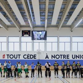 Sacrés champions de France de Nationale 2 lors du dernier match de la saison, les joueurs de l'USV Roller - Rink-Hockeymontent en Nationale 1 – Elite ![Photos Alex Bonnemaison]