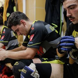 Sacrés champions de France de Nationale 2 lors du dernier match de la saison, les joueurs de l'USV Roller - Rink-Hockeymontent en Nationale 1 – Elite ![Photos Alex Bonnemaison]