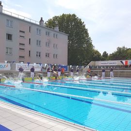 Des athlètes de haut niveau au stade nautique Youri Gagarine pour ces INAS Summer Games 2018, compétition européenne dont Villejuif accueillait les épreuves de natation.