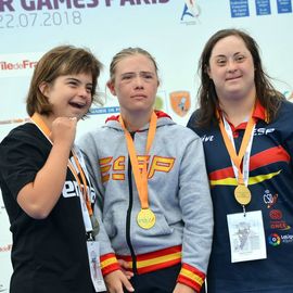 Des athlètes de haut niveau au stade nautique Youri Gagarine pour ces INAS Summer Games 2018, compétition européenne dont Villejuif accueillait les épreuves de natation.