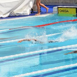 Des athlètes de haut niveau au stade nautique Youri Gagarine pour ces INAS Summer Games 2018, compétition européenne dont Villejuif accueillait les épreuves de natation.