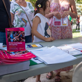 Malgré la chaleur, vous étiez très nombreux·ses ce samedi à arpenter les allées du Forum de rentrée pour rencontrer associations, clubs sportifs ou services municipaux pour vous renseigner sur les activités proposées à Villejuif.
Une journée riche en rencontres, qui, on l'espère, a permis de vous informer au mieux pour cette rentrée 2023-2024.
[photos Sylvie Grima]